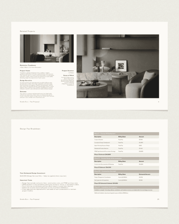 Ecru Fee Proposal Hover