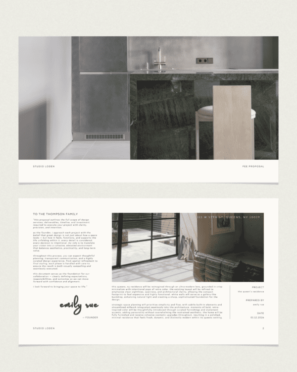Loden Fee Proposal