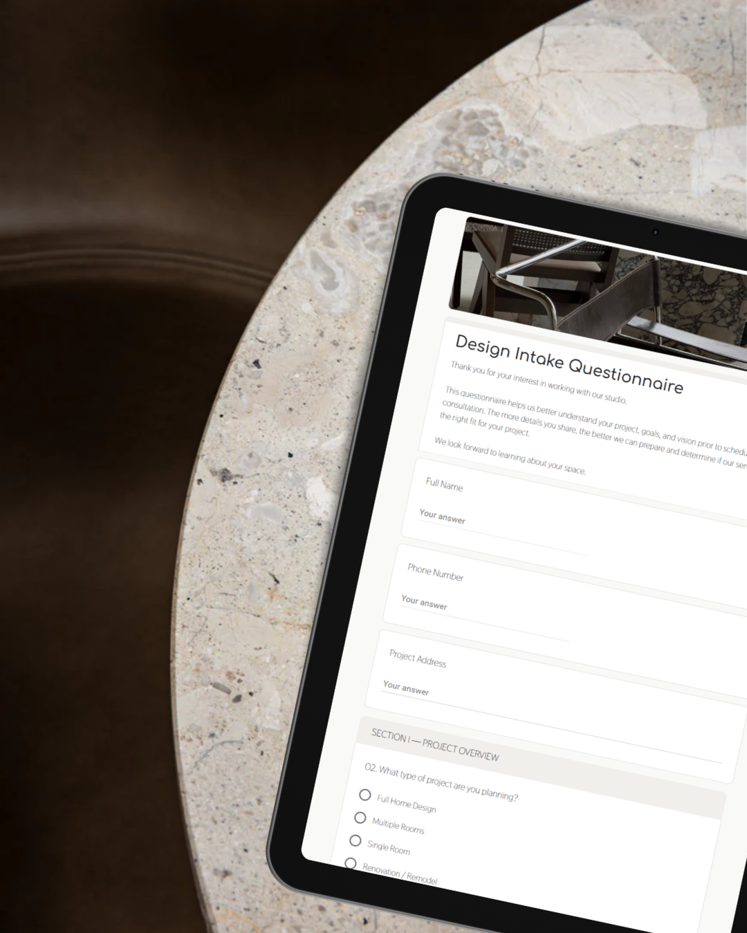 Design Intake Questionnaire